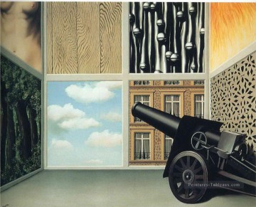 liberté guidant peuple Tableau Peinture - au seuil de la liberté 1930 René Magritte